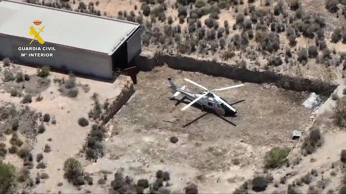 Detenidas seis personas por introducir hachís desde Marruecos mediante helicópteros