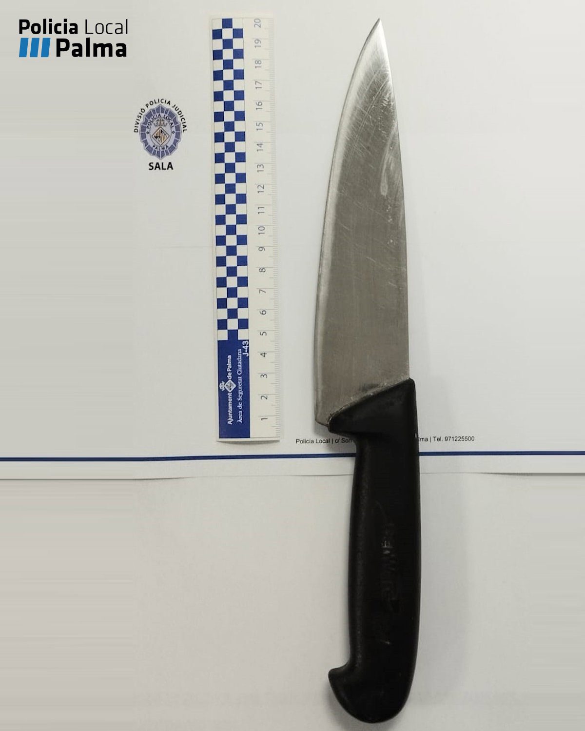 Detenida una mujer por agredir y amenazar a otra con un cuchillo de grandes dimensiones en Palma