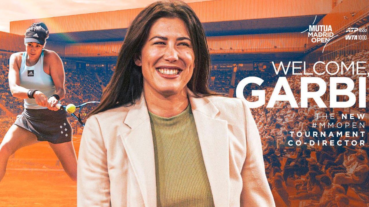 Garbiñe Muguruza, nueva codirectora del Mutua Madrid Open
