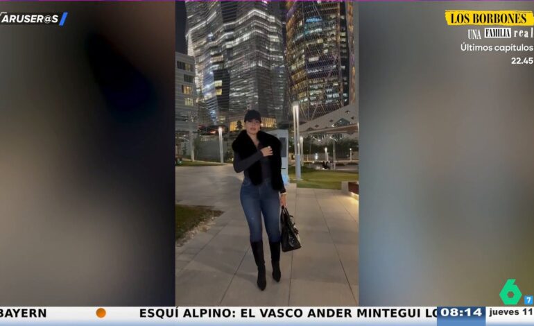 El vídeo de Georgina Rodríguez «presumiendo de anillo y glúteos» en Dubái: «Siempre está de espaldas»