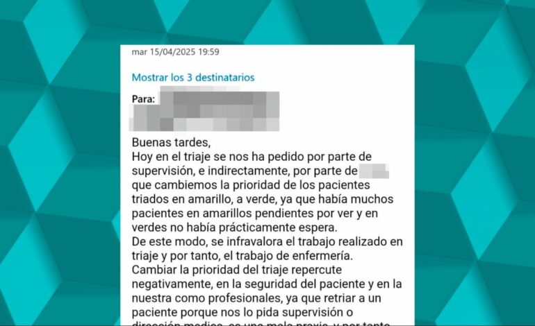 Anteriores jefes de Urgencias en el Hospital de Torrejón ya cambiaban los colores a los pacientes durante los triajes