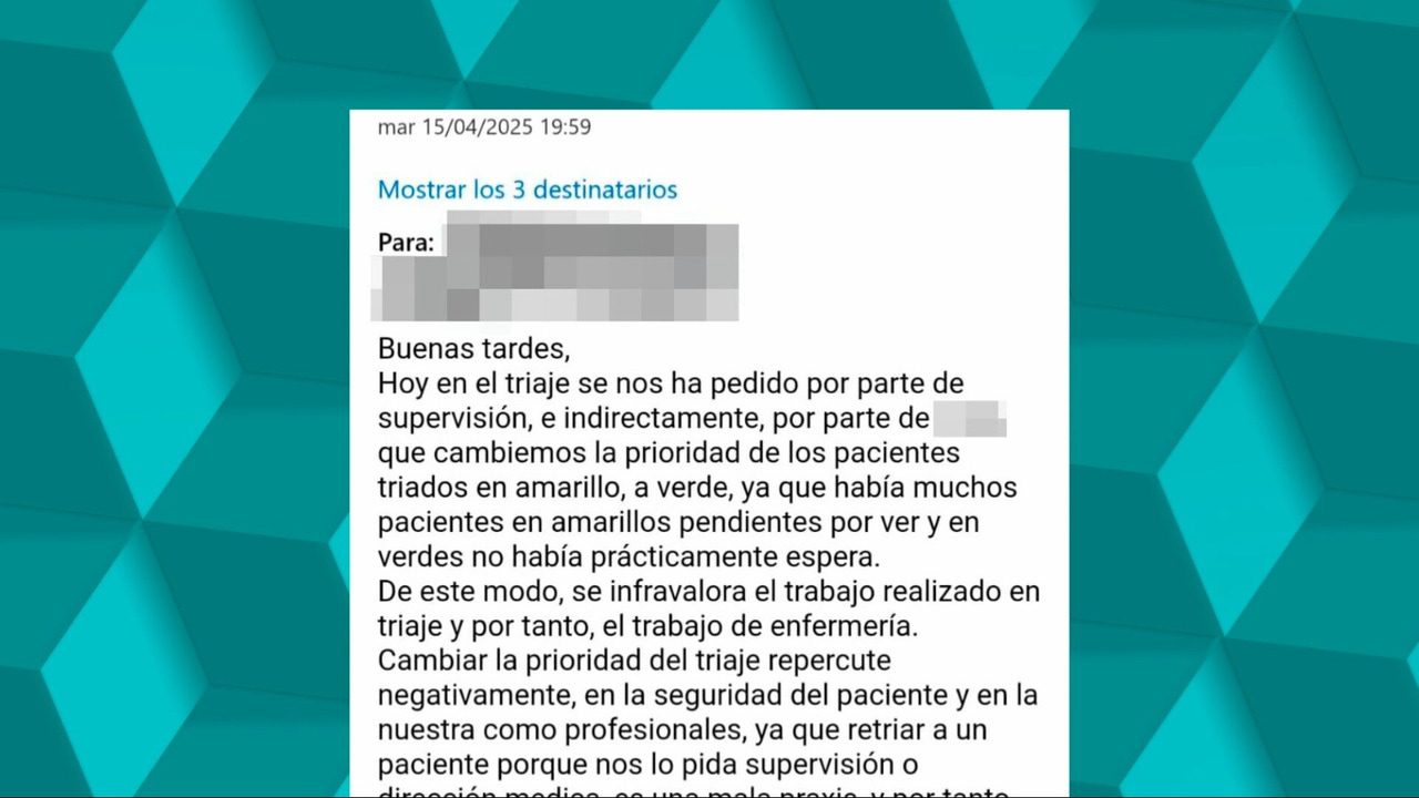 Anteriores jefes de Urgencias en el Hospital de Torrejón ya cambiaban los colores a los pacientes durante los triajes