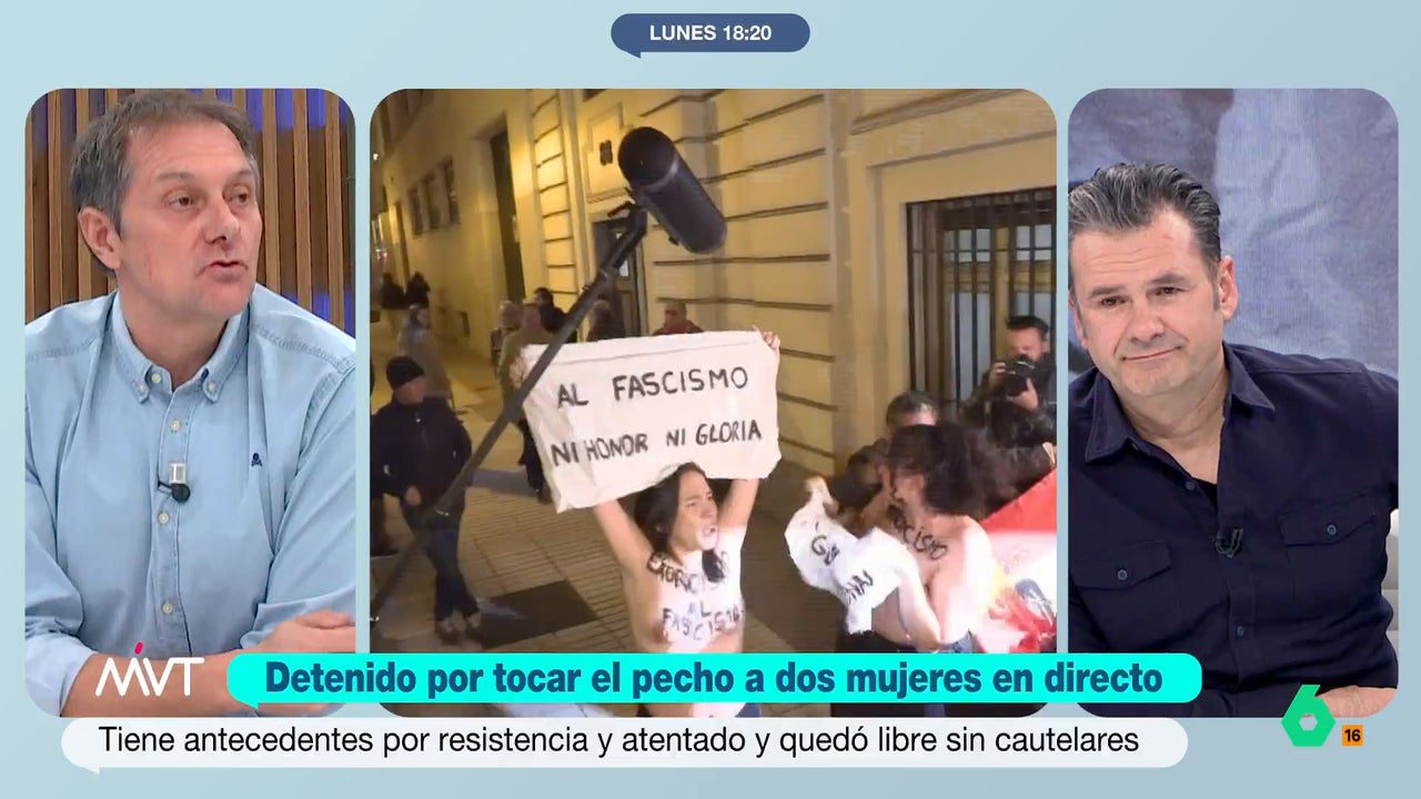 Iñaki López, tajante sobre el hombre detenido por tocar el pecho a dos activistas el 20N: «Fascista, rijoso y casposo»