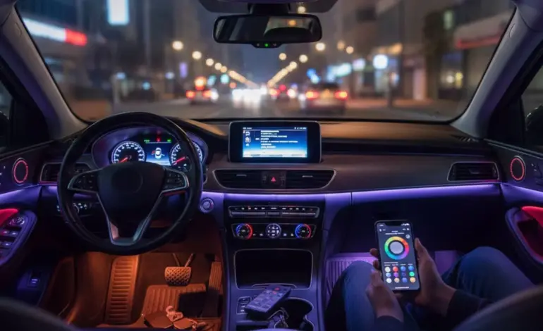 Dale un toque espectacular al interior de tu coche con estas luces decorativas de Amazon