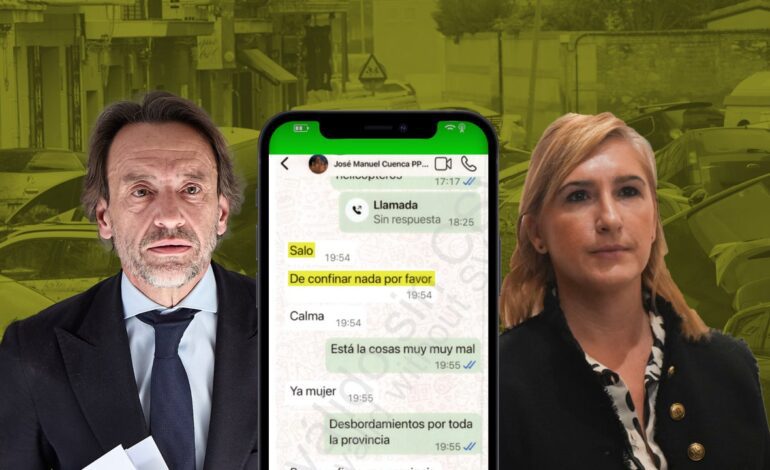 Los mensajes de Pradas prueban que Mazón tenía información de la DANA pero el borrado del móvil de Cuenca impide saber si el president ordenó no confinar