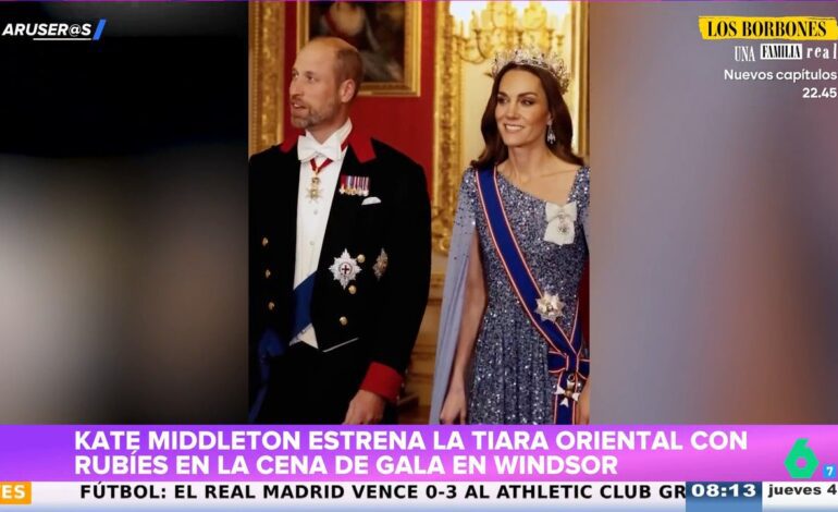 Kate Middleton estrena esta espectacular tiara de rubíes y diamantes de 1853