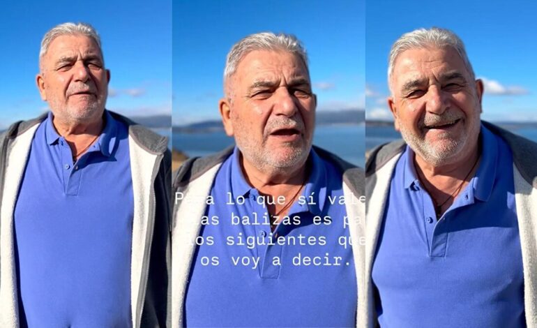 Laureano Oubiña se pitorrea de las balizas V16