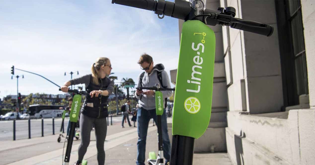 LIME patinetes eléctricos