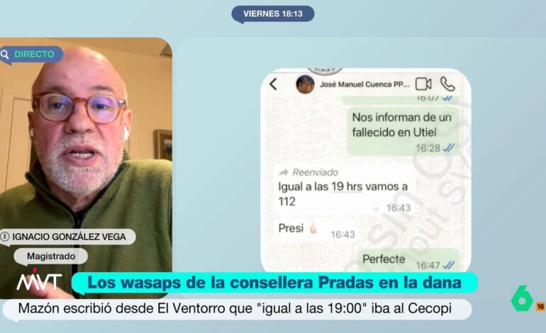 “La cuestión es determinar la organización del CECOPI y si el mando lo ostentaba Pradas o Mazón”