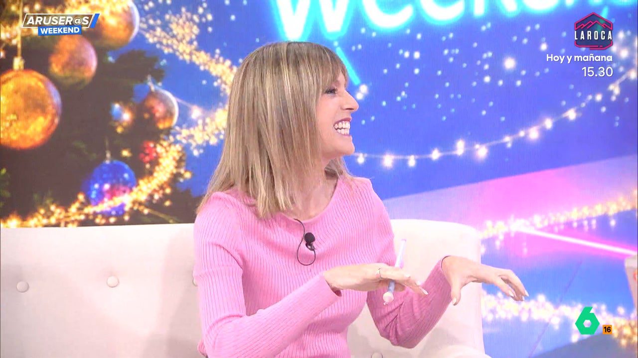 María Moya, a Hans Arús, sobre por qué compra el número del trabajo de la Lotería de Navidad: "Como te toque a ti y a mí no, te arrastro"