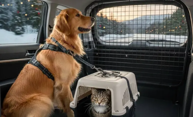 Estos son los consejos de la DGT para viajar con tu perro o gato esta Navidad
