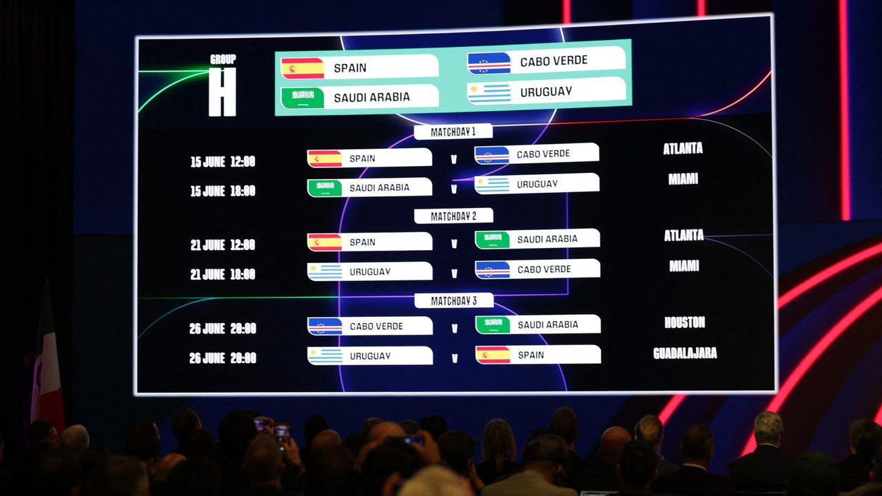 días y horarios de los partidos ante Cabo Verde, Arabia Saudí y Uruguay