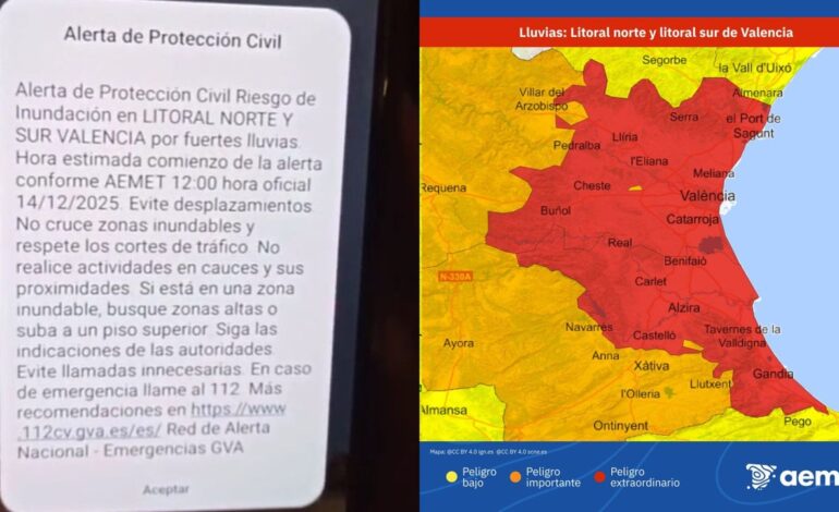 Protección Civil manda un ES-Alert
