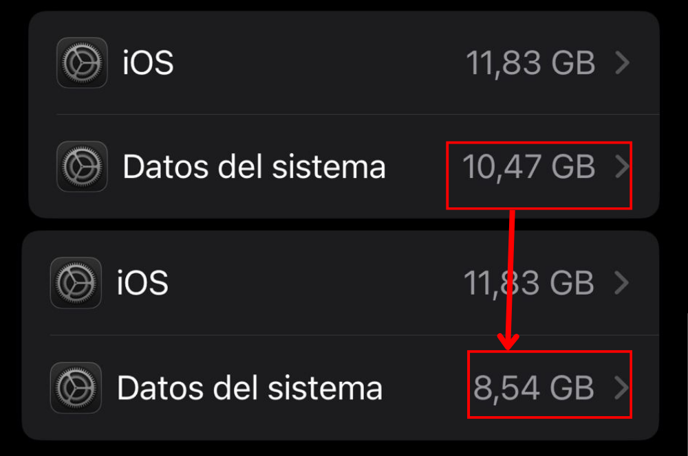 ADSLZone prueba para eliminar datos del sistema del iPhone