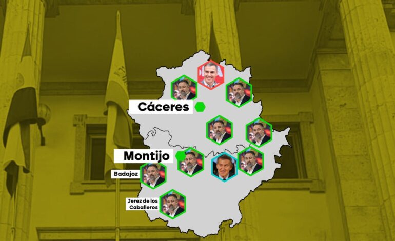 Pistoletazo de salida a la campaña de las elecciones en Extremadura con PP y PSOE estancados en las encuestas y la política nacional