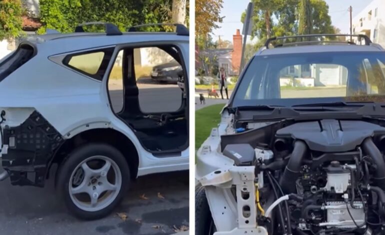 en esta ciudad un coche amaneció desmantelado y se llevaron hasta los cristales