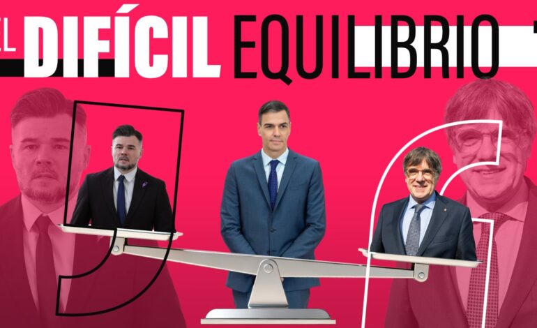 Sánchez intenta mantener el equilibrio entre Junts, ERC y Comuns, pero la ‘manta’ no llega a todos