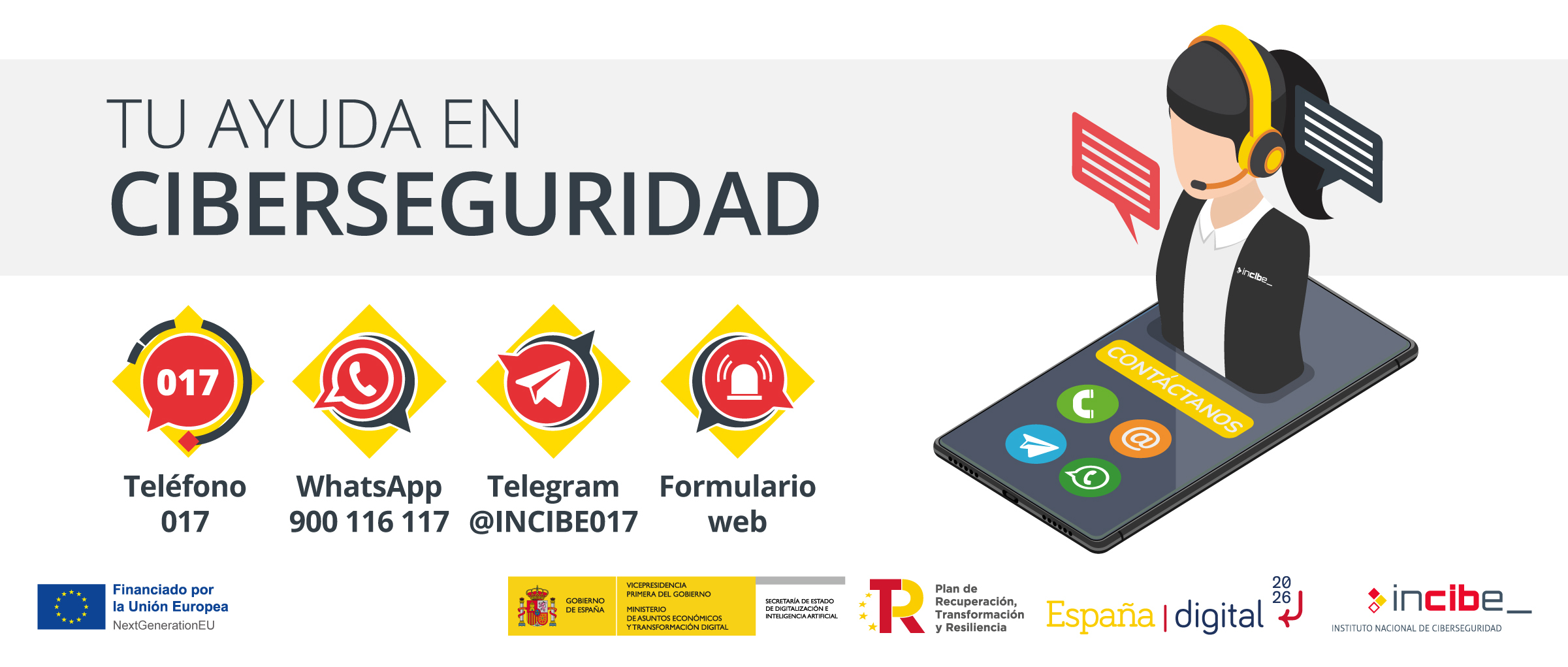 INCIBE Servicios de Ciberseguridad Contacto