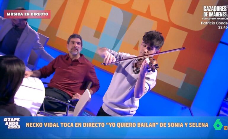 El tremendo momento de Necko Vidal versionando ‘Yo quiero bailar’ de Sonia y Selena con el violín