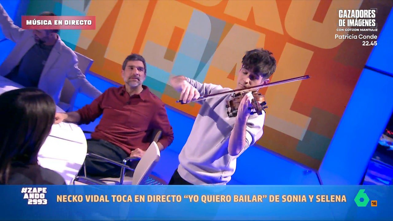 El tremendo momento de Necko Vidal versionando ‘Yo quiero bailar’ de Sonia y Selena con el violín