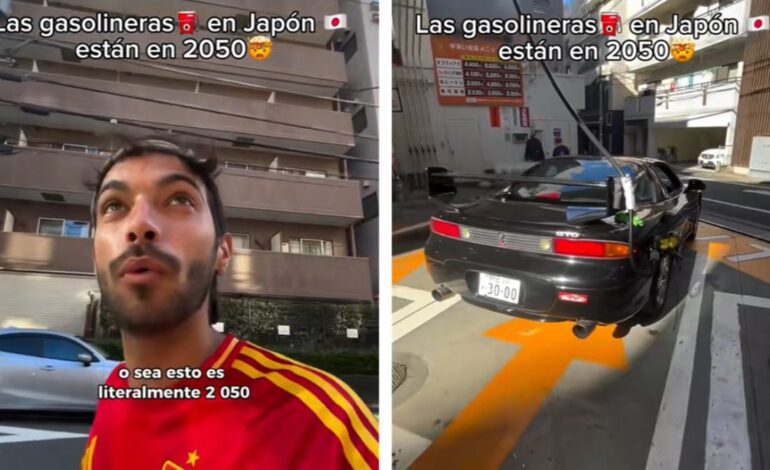 Este español va a una gasolinera en Japón, alucina con este curioso sistema y su reacción es oro puro: “Están en 2050”