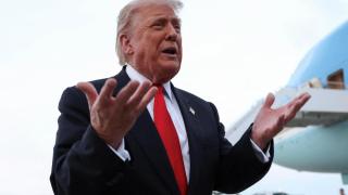 Donald Trump este domingo.