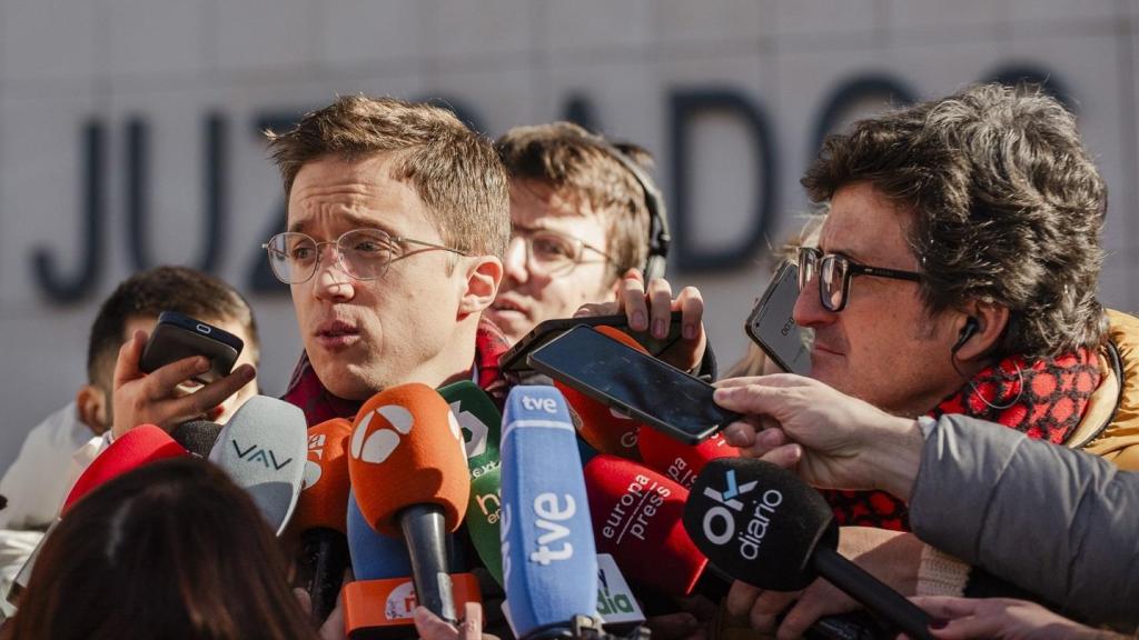 Errejón en los juzgados de Plaza de Castilla el 16 de enero de 2025.