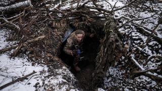 Un soldado ucraniano en el frente de Donetsk.