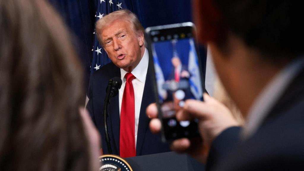 Donald Trump durante una conferencia de prensa en la Casa Blanca el 29 de diciembre.