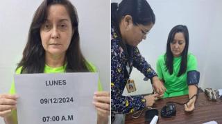 Las últimas imágenes de Rocío de Miguel son las difundidas por el régimen chavista como prueba de vida en diciembre de 2024.