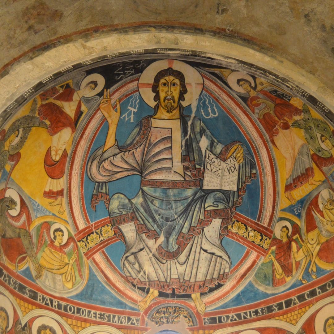 Pantocrátor de la iglesia de Sant Climent de Taüll, Lleida, Valle de Boí