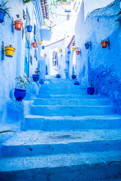 Las calles azules de Chauen.