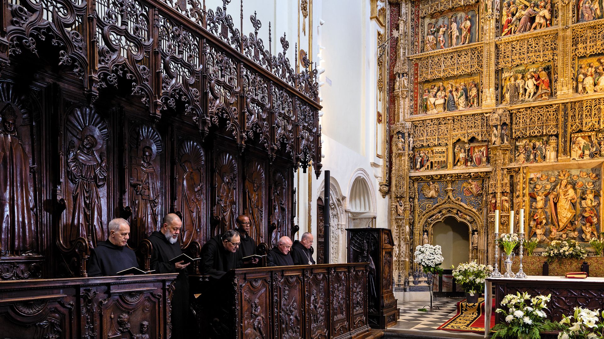 Monjes del Real Monasterio de Santa María de El Paular, Madrid