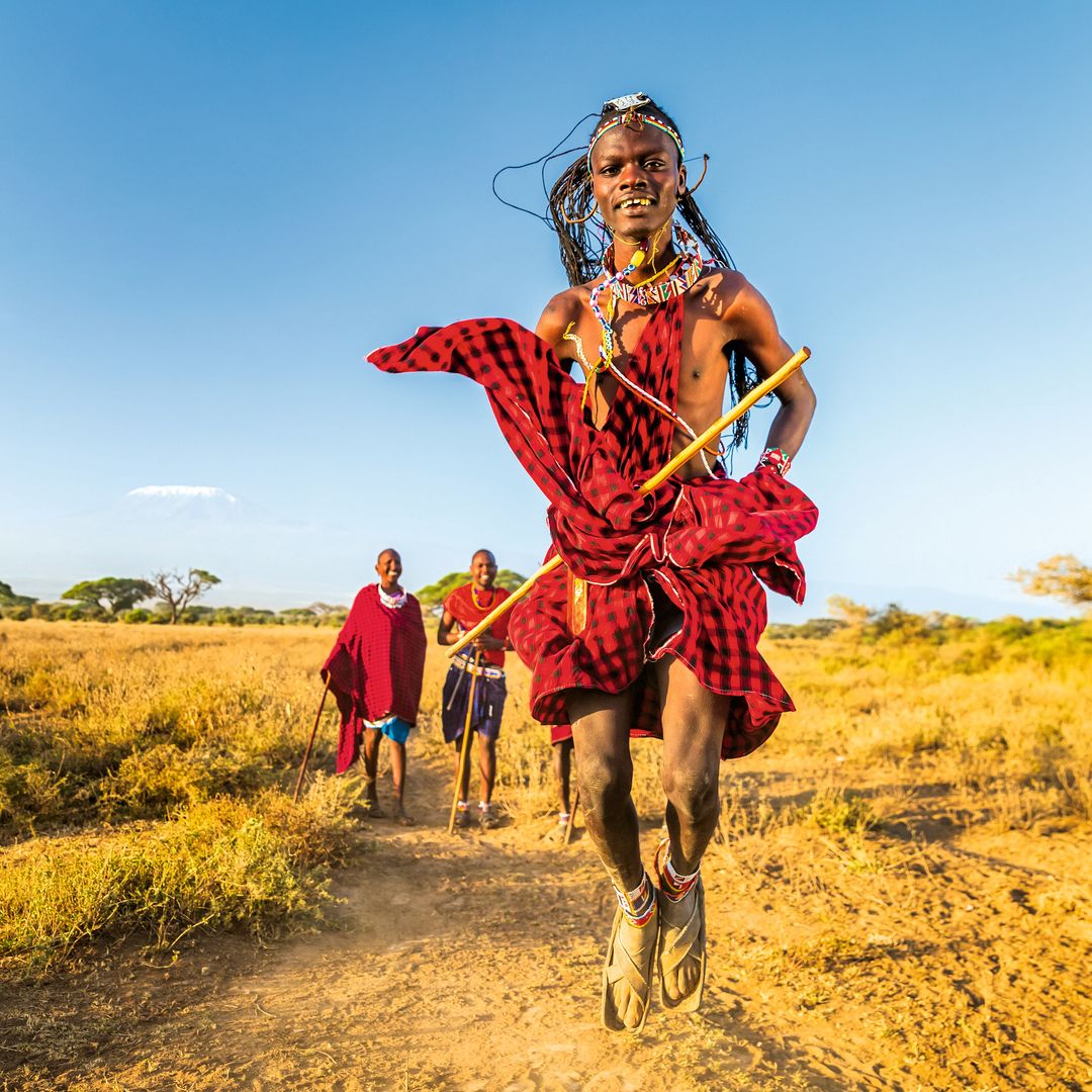 Masai en el Parque Nacional Amboseli, Kenia