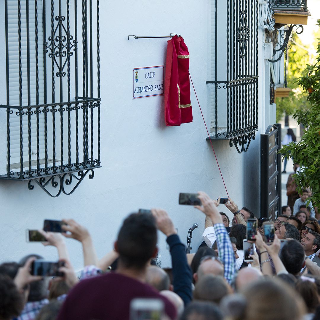 Inauguración de la calle Alejandro Sanz en Alcalá de los Gazules en 2019, Cádiz