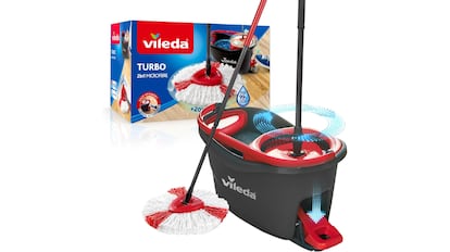 Este es el mejor juego de Vileda para limpiar la casa: cubo escurridor más fregona