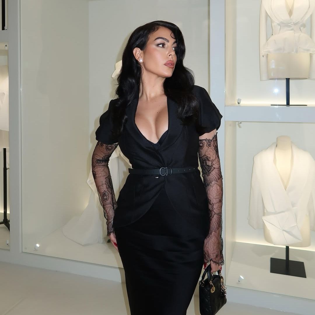 Georgina Rodríguez en una tienda en Riad, Arabia Saudita