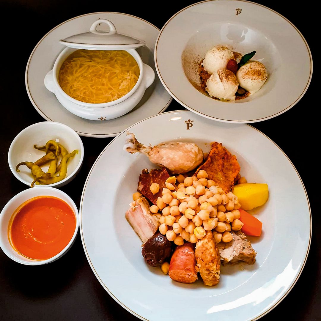 Cocido madrileño en el Parador de Alcalá de Henares