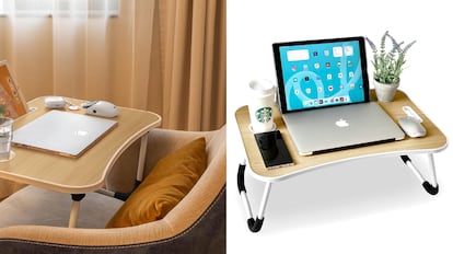 cabecero con patas plegables para el sofá