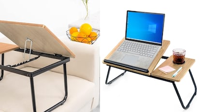 cabecera plegable con superficie basculante para el sofá