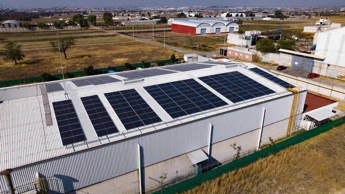 Paneles solares en una instalación de autoconsumo