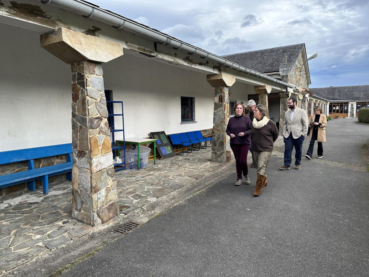 Un momento de la visita.