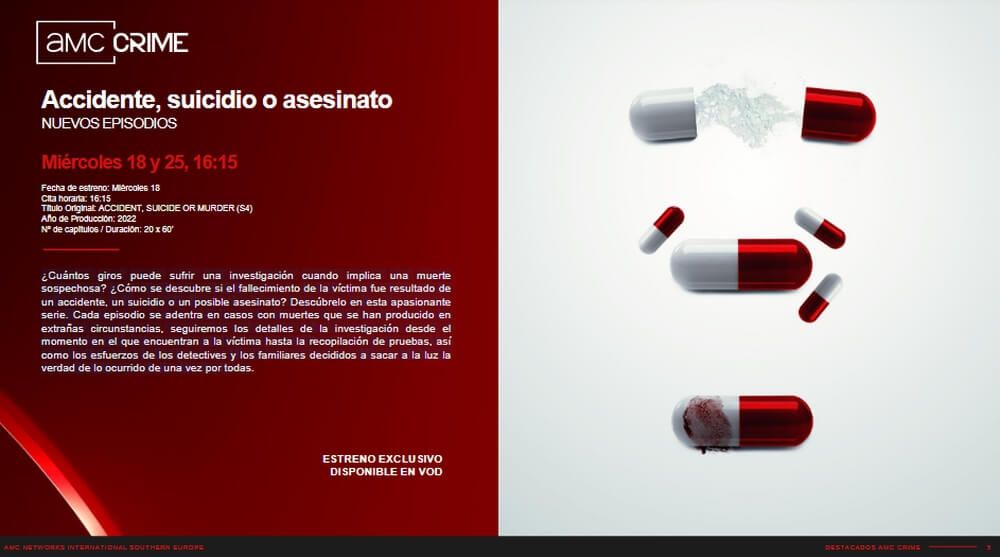 Nueva serie Accidente, suicidio o asesinato en AMC Crime