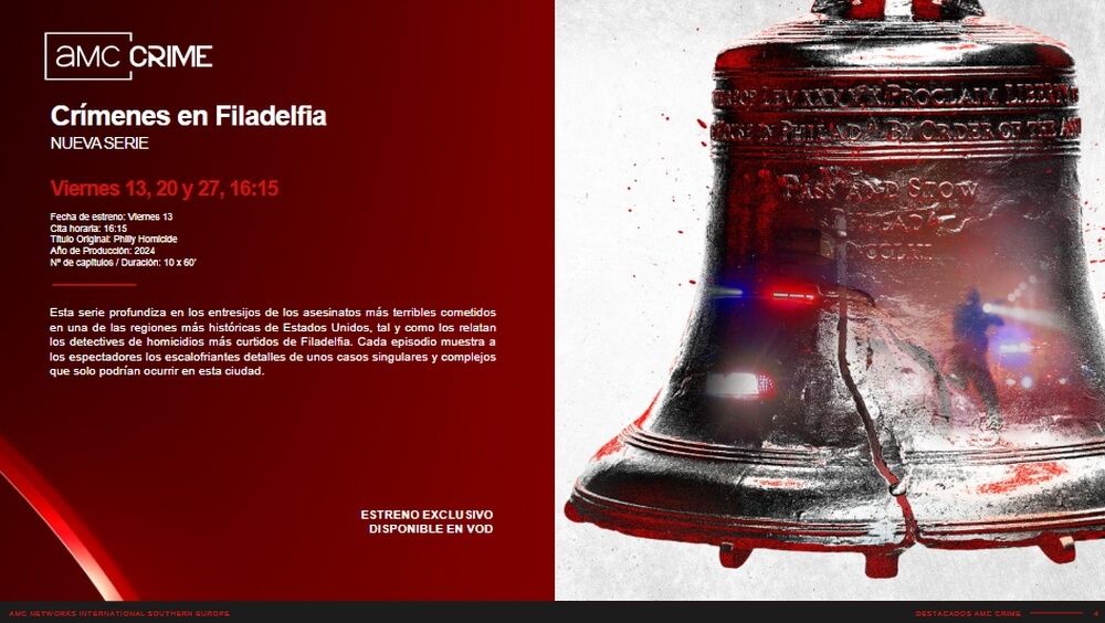 AMC Crime Estreno del crimen en Filadelfia