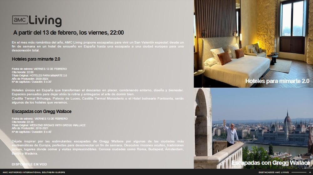 Dos películas se estrenarán en AMC Living en febrero de 2026