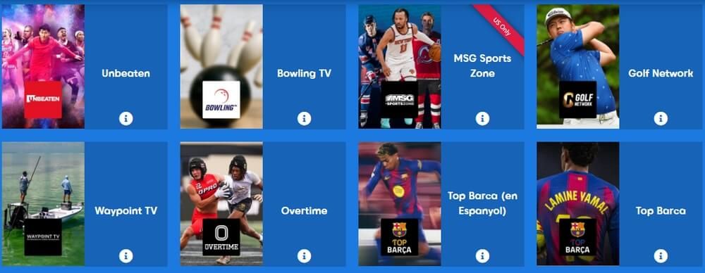 Canal de fútbol con eventos deportivos en vivo gratis