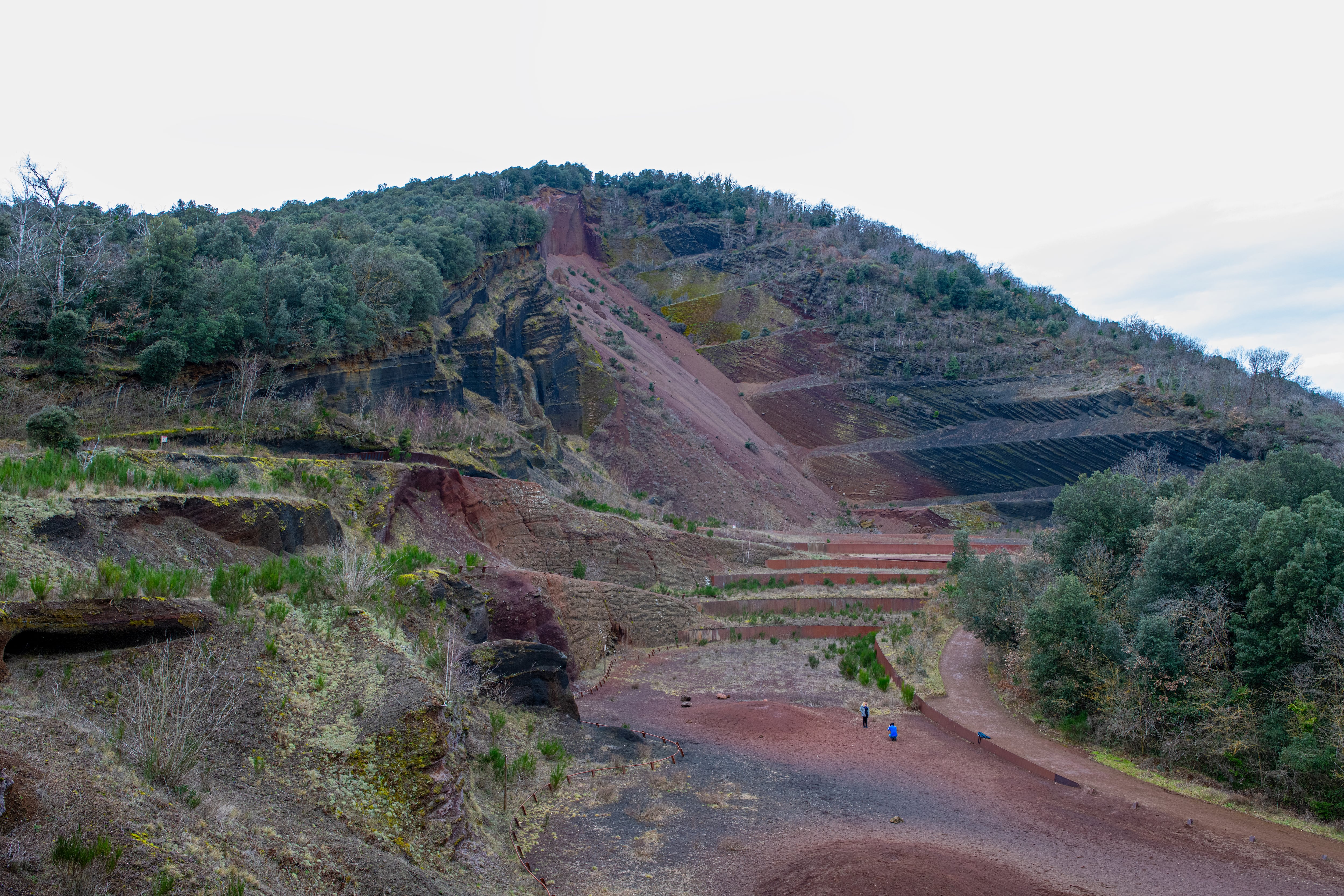 El volcán Croscat, en el Parque Natural de la Zona Volcánica de la Garrotxa (Girona)