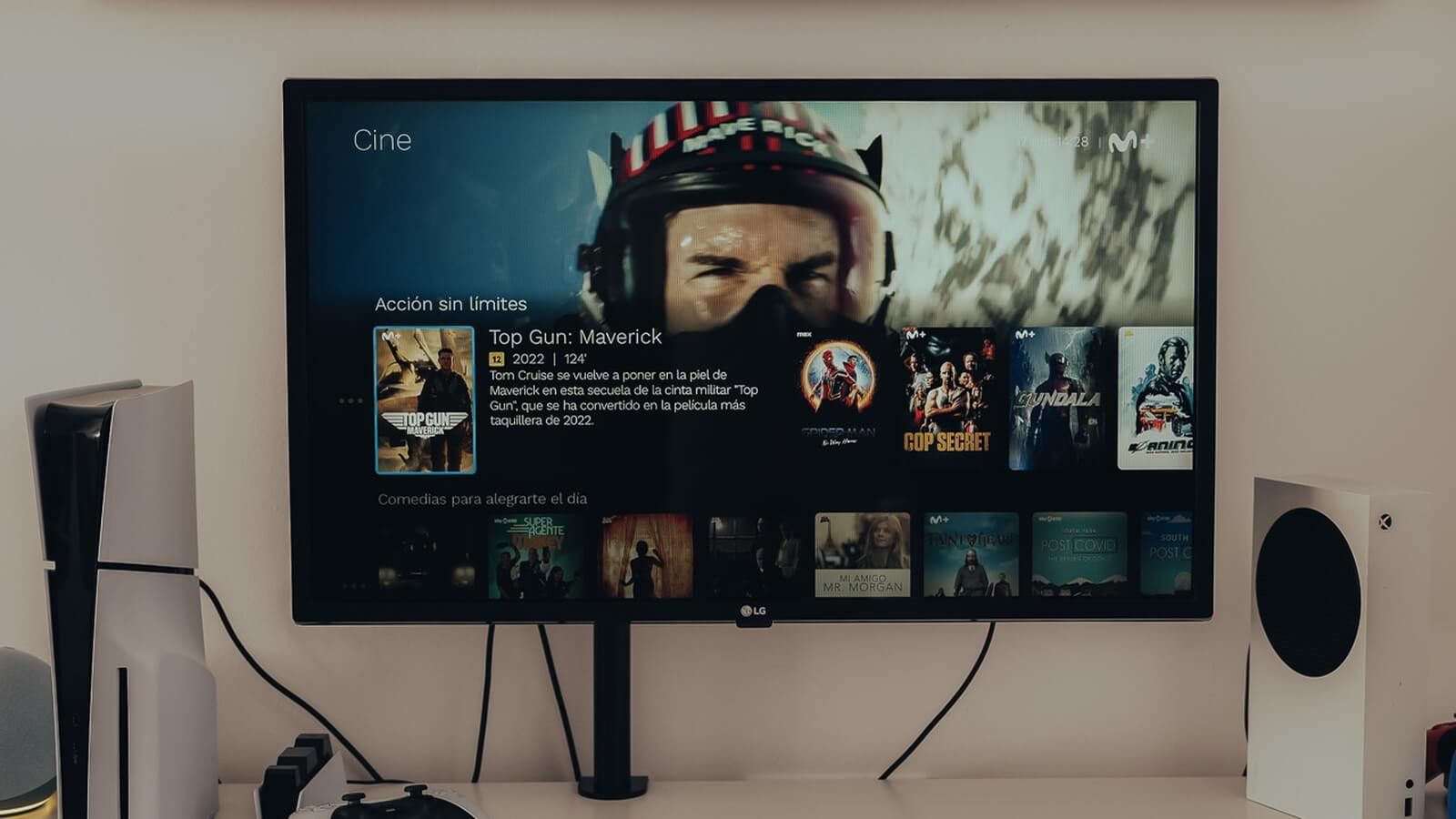 Smart TV con Movistar y la segunda película de Top Gun