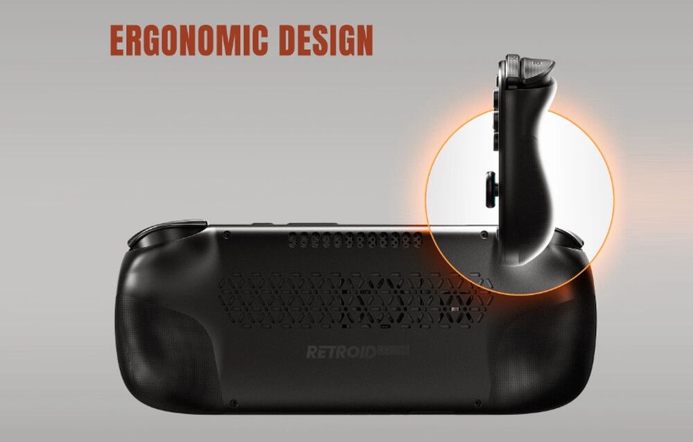 Diseño ergonómico del Retroid Pocket 5