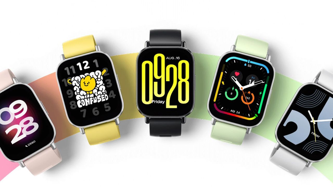 Varios diseños y estilos del Redmi Watch 5 Active